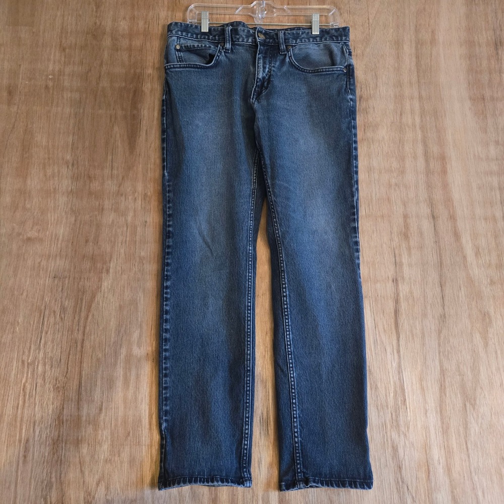 Marc Anthony Mens Slim Fit Straight Leg Jeans 32x30 Medium Blue Stretch Denim
